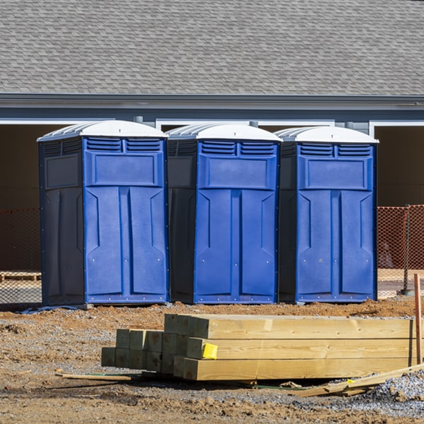 what is the expected delivery and pickup timeframe for the portable toilets in Alief Texas